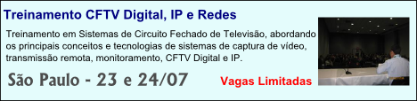 Treinamento CFTV IP, Digital e Redes - SP